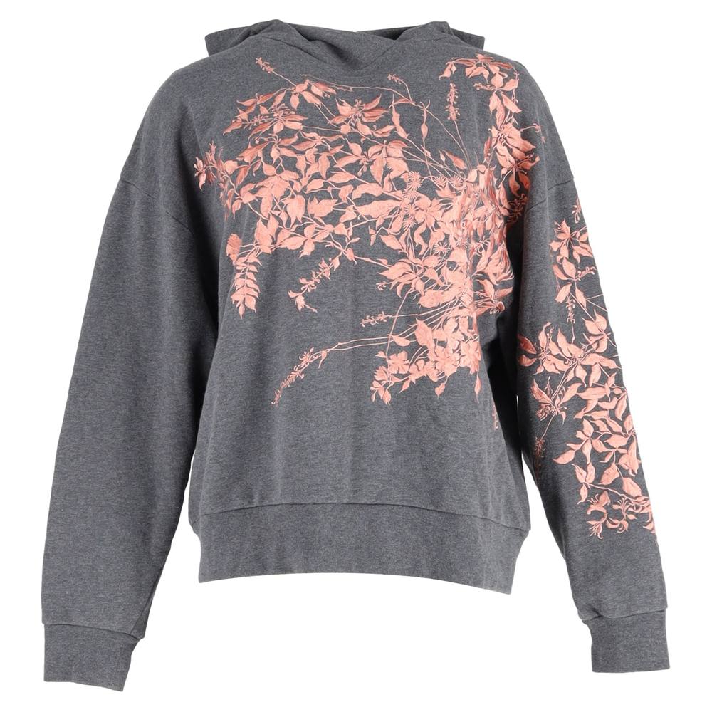 Dries Van Noten Preloved Harlee Embroidered-Jersey Hoodie In Grey Cotton