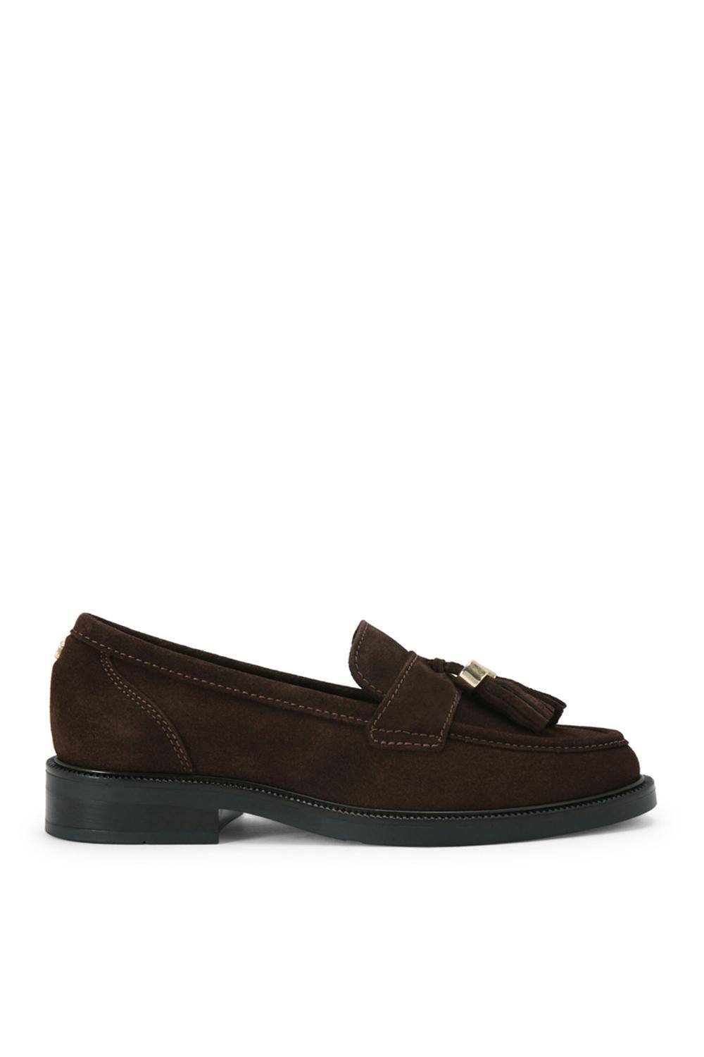 Carvela ‘lavoro Loafer’ Suede Flats In Dark Brown Carvela ‘lavoro Loafer’ Suede Flats In Dark Brown
