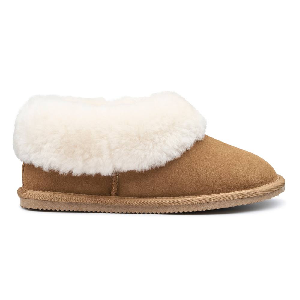 Hotter ‘hug’ Sheepskin Slippers In Camel
