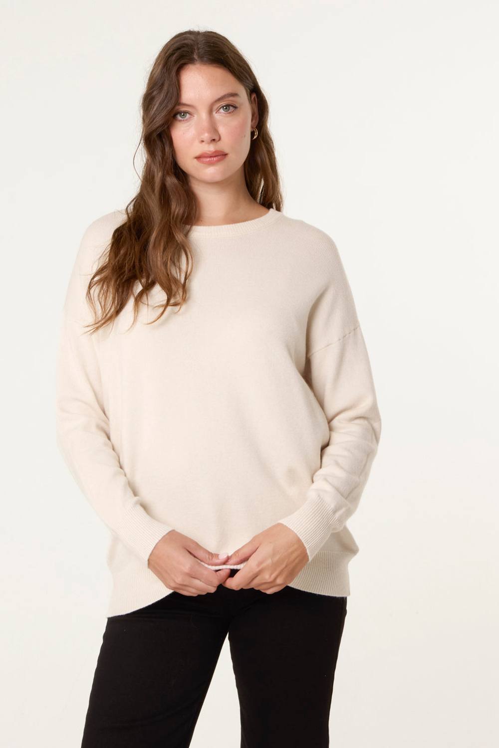 Blue Vanilla Stone Round Neck Jumper Blue Vanilla Stone Round Neck Jumper