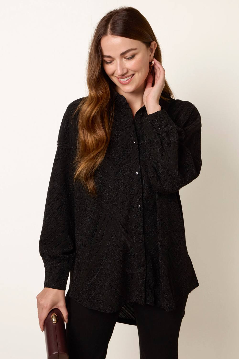 Blue Vanilla Black Lurex Shirt