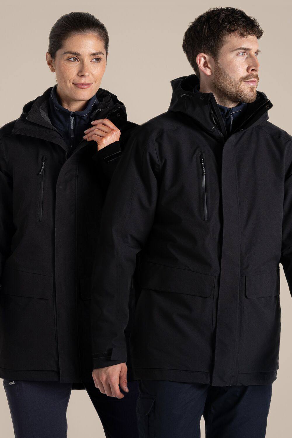 Craghoppers Expert Kiwi Pro Aquadry Stretch In Jacket In Black Craghoppers Expert Kiwi Pro Aquadry Stretch In Jacket In Black
