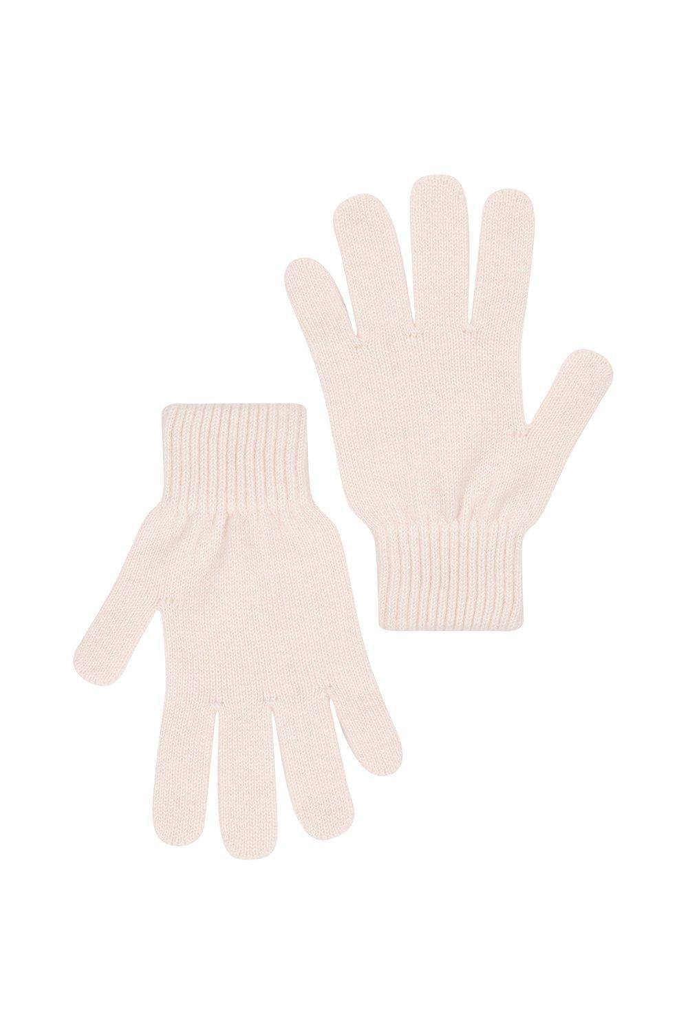 Pure Luxuries London ‘windermere’ Cashmere & Merino Wool Gloves In Cream