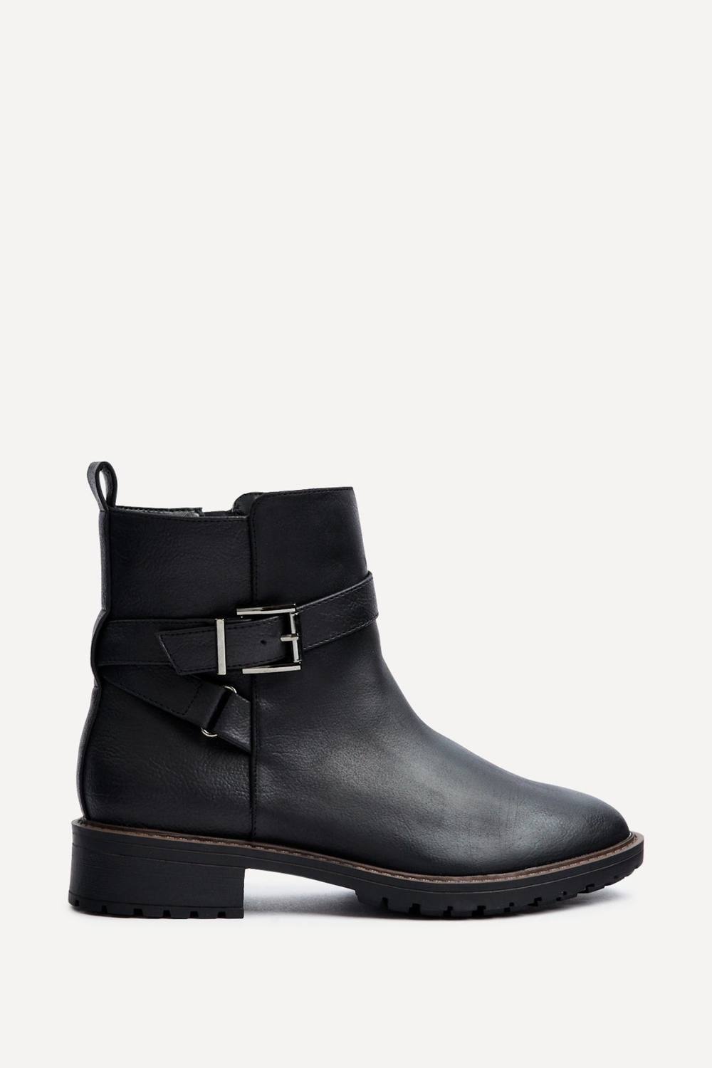 Linzi Edie Wide Fit Black Nubuck Ankle Boot Linzi Edie Wide Fit Black Nubuck Ankle Boot