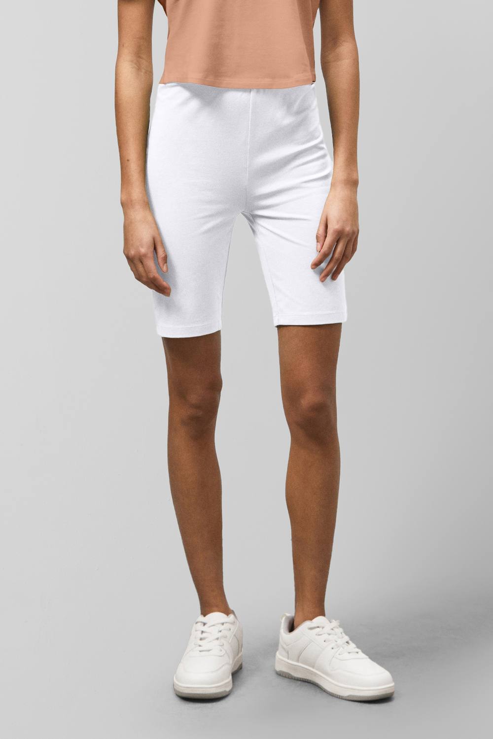 Enorsia Jersey Cycling-Gym Shorts In White