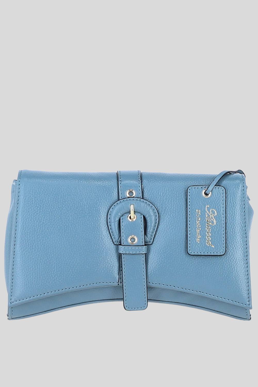 Ashwood Leather ‘bellora’ Real Leather Crossbody Bag In Blue