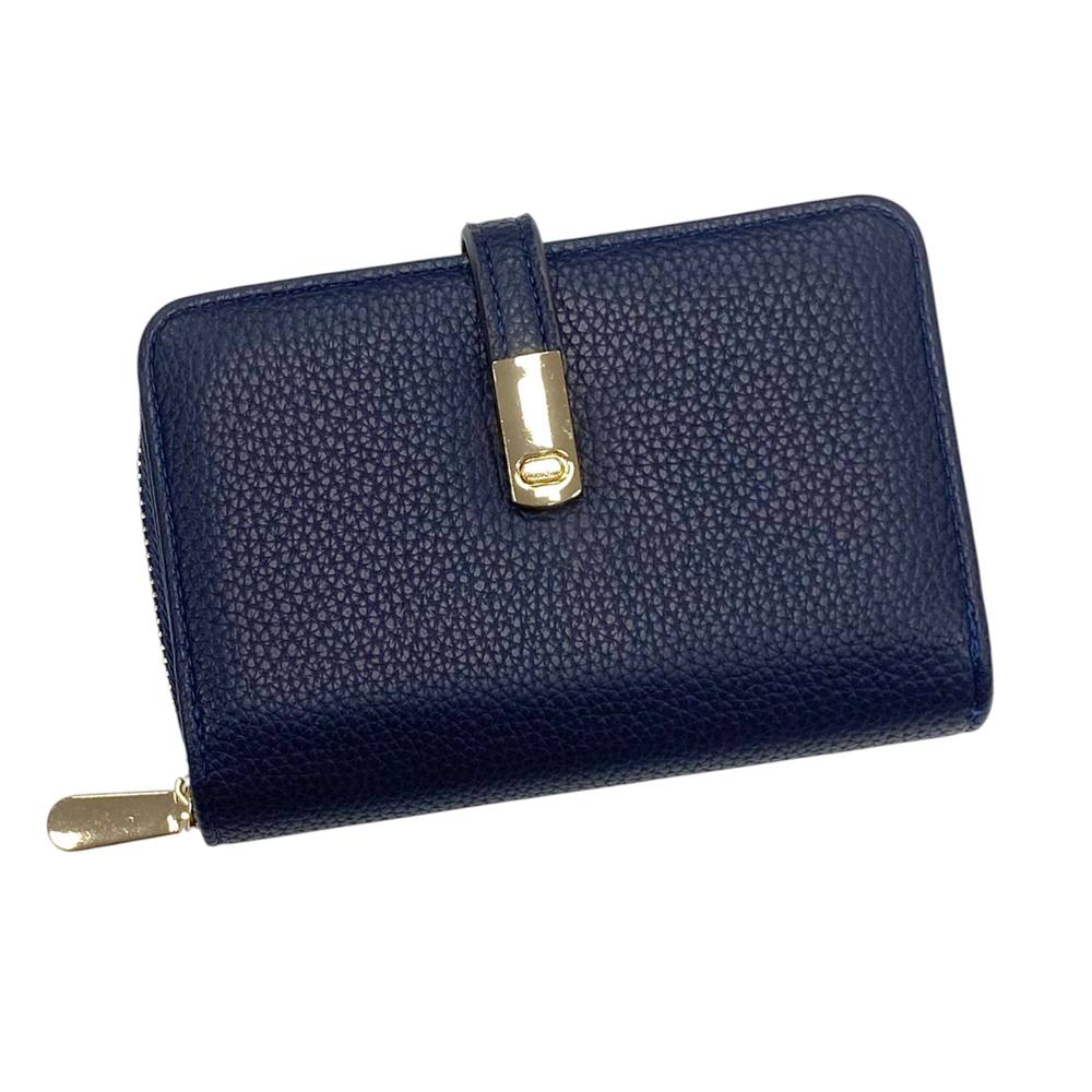 Kitise Small Bifold Card Slot Id Coin Pocket Wallet In Navy