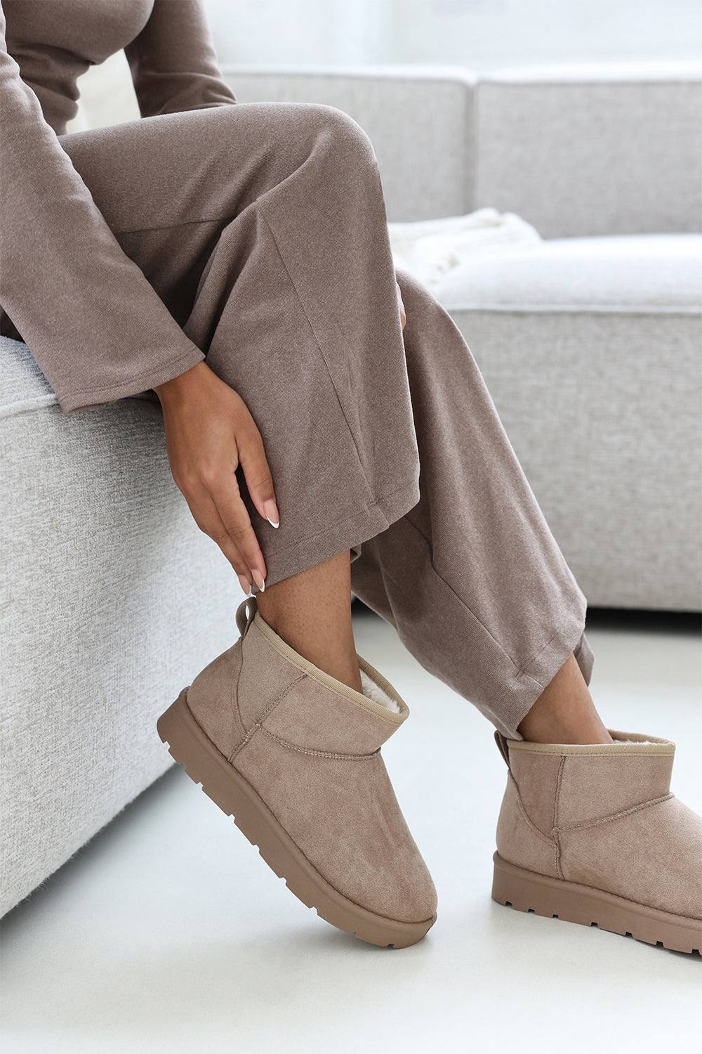 Where’s That From ‘felinia’ Embroidery Detail Slip On Ankle Boots In Camel Where’s That From ‘felinia’ Embroidery Detail Slip On Ankle Boots In Camel