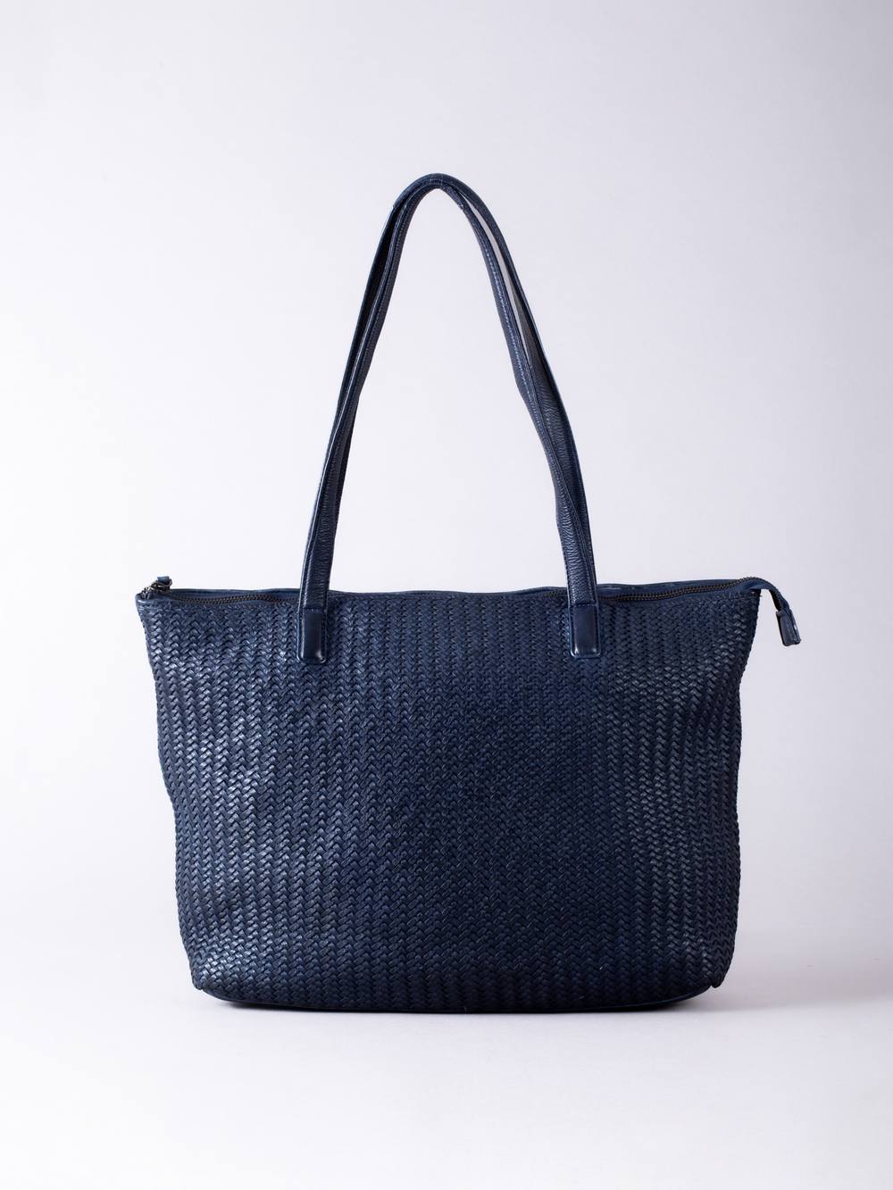 Lakeland Leather ‘wreay’ Leather Shopper Bag In Navy