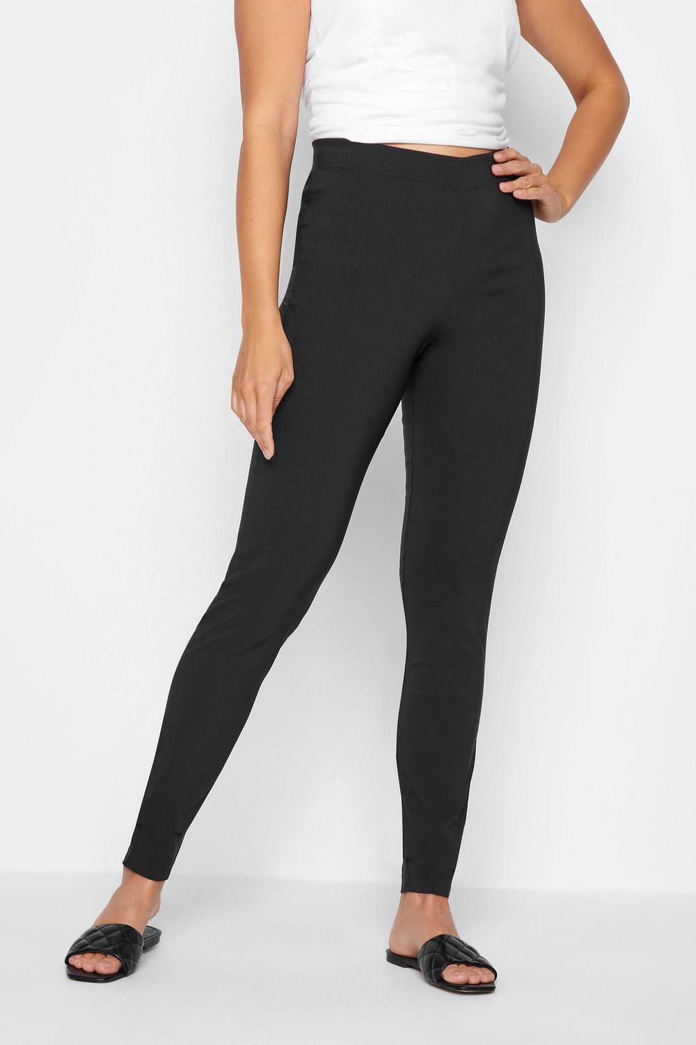 Long Tall Sally Tall Skinny Trousers In Black