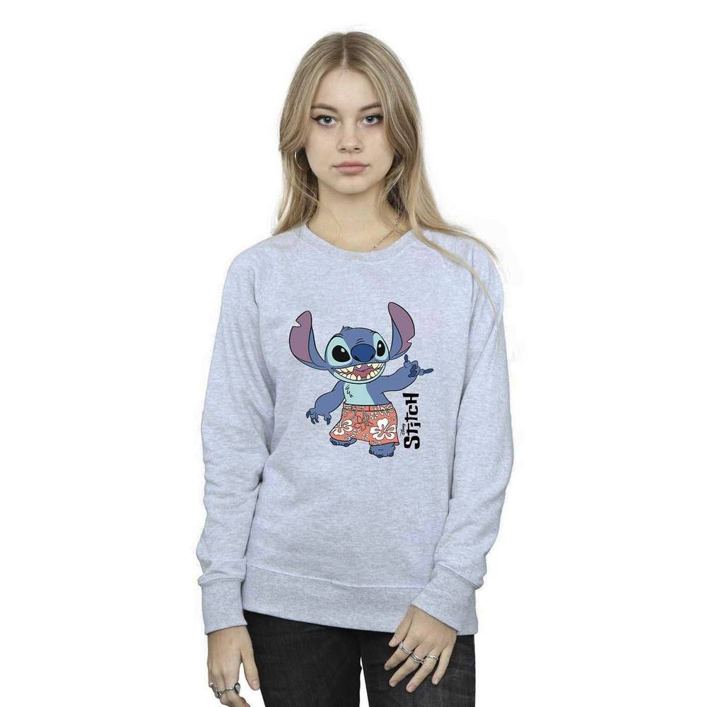 Disney Lilo & Stitch Bermuda Shorts Sweatshirt In Grey