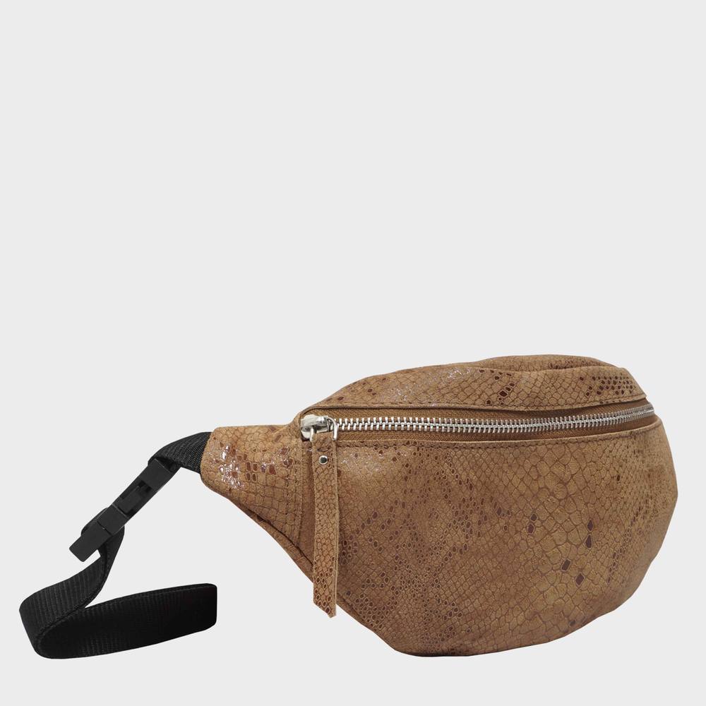 Assots London Noah’ Real Leather Bum Belt Bag In Tan