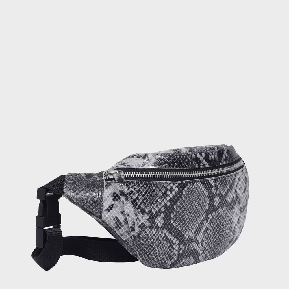 Assots London Noah’ Real Leather Bum Belt Bag In Black