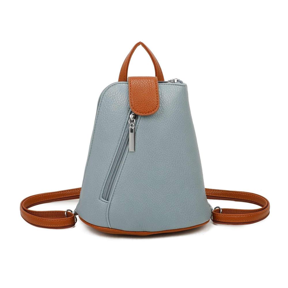 Kitise Trendy Small Convertible Practical Backpack In Blue Kitise Trendy Small Convertible Practical Backpack In Blue