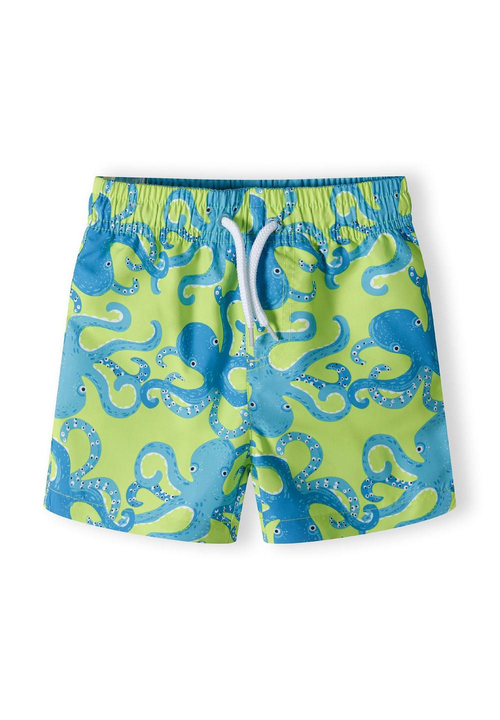 Minoti Swim Shorts With Elastic Waist And Drawstring In Yellow