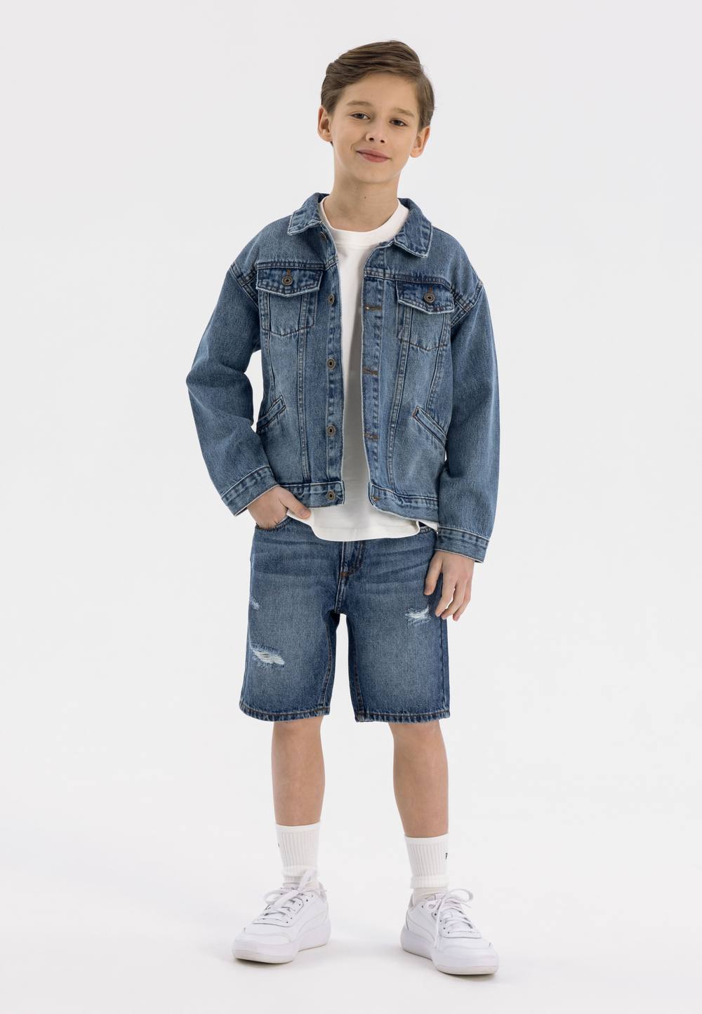 Minoti Classic Light Blue Denim Jacket