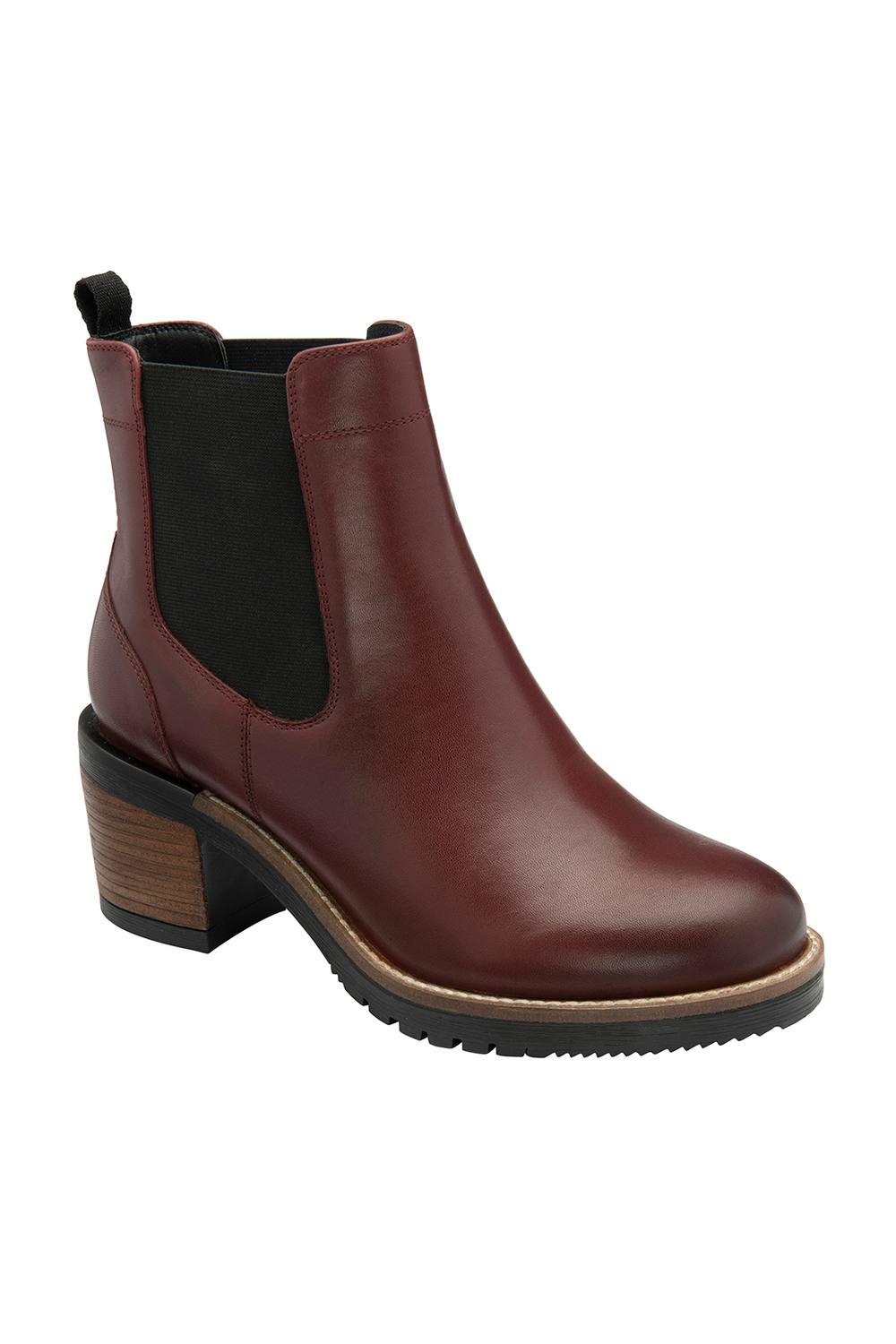 Ravel Dark Bordo Leather ‘bray’ Ankle Boots In Burgundy Ravel Dark Bordo Leather ‘bray’ Ankle Boots In Burgundy