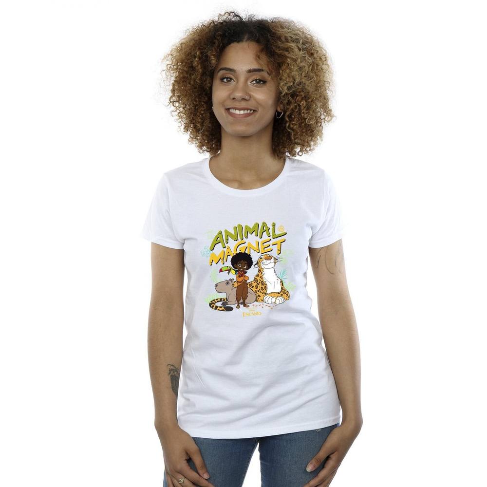 Disney Encanto Animal Magnet Cotton Shirt In White