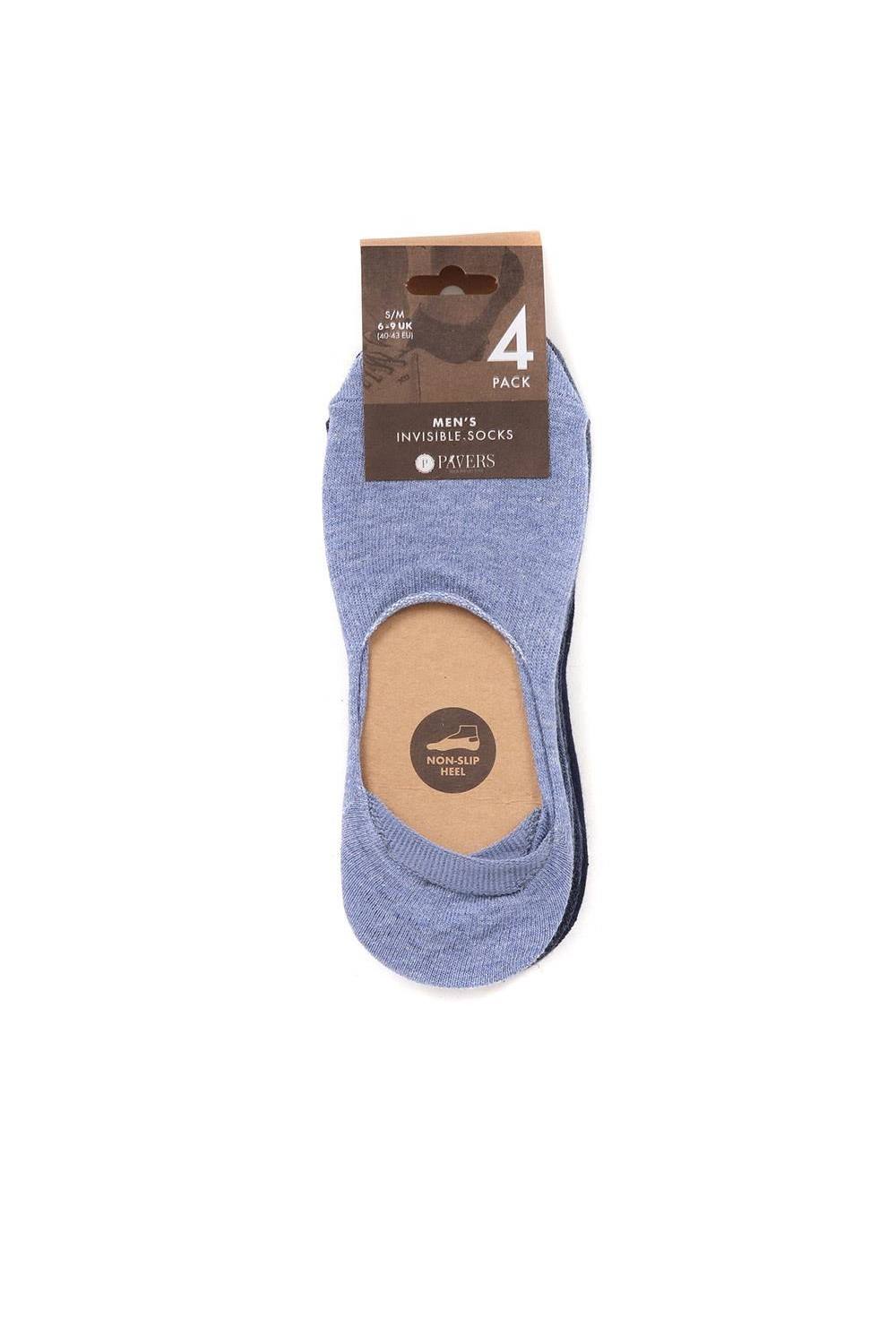 Pavers -Pack Invisible Socks In Blue