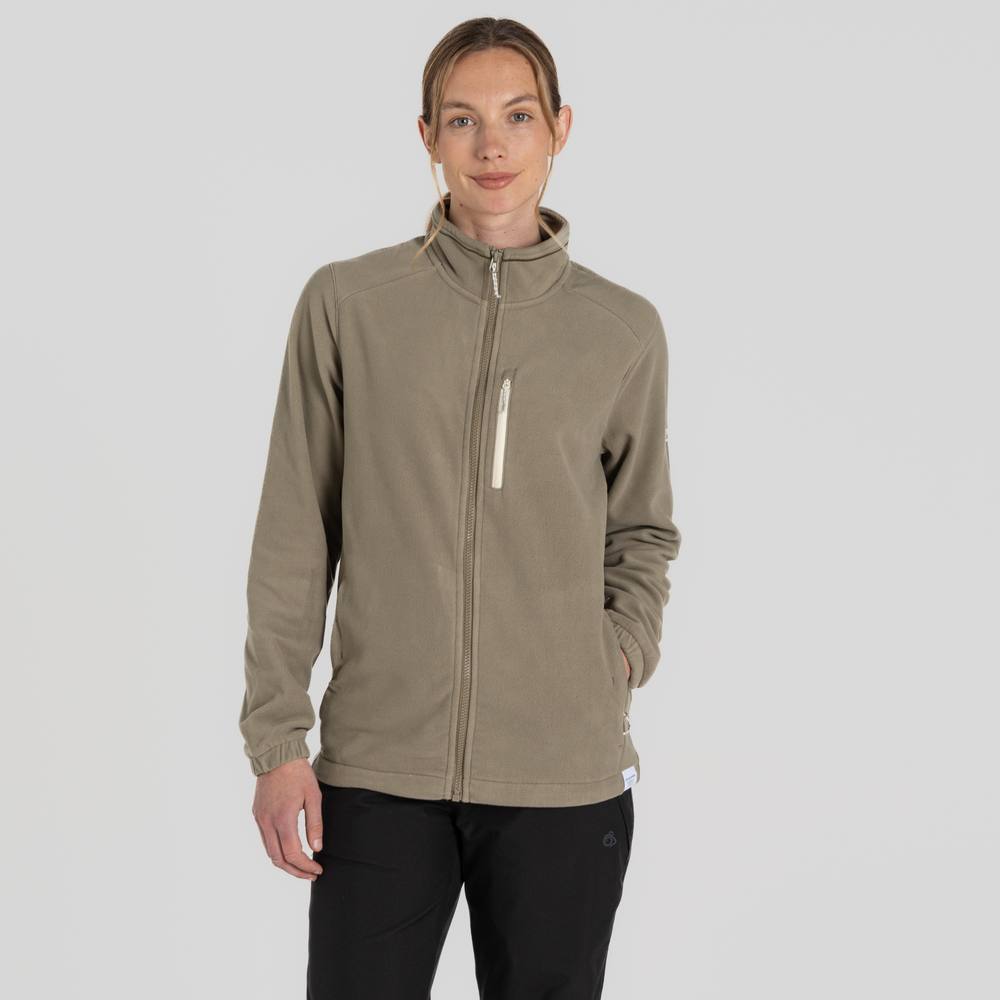 Craghoppers Miska Plus Lightweight Insulating Fleece Jacket In Light Khaki