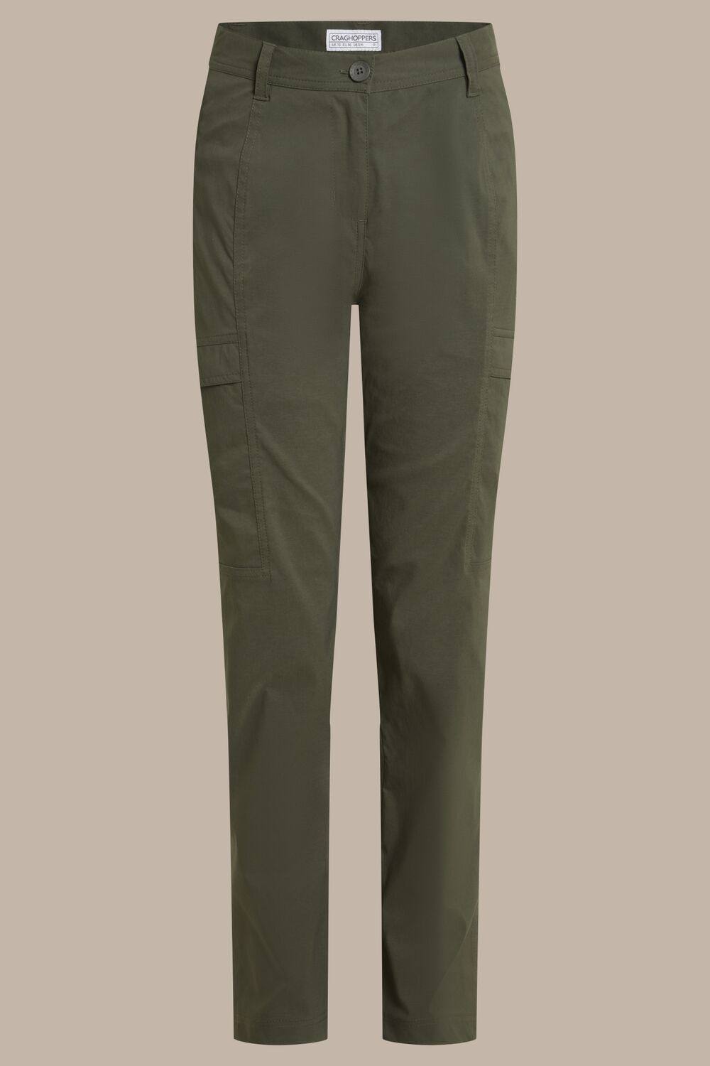 Craghoppers Kiwi Pro Water-Repellent Cargo Trousers In Khaki Craghoppers Kiwi Pro Water-Repellent Cargo Trousers In Khaki