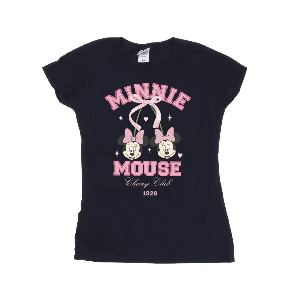 Disney Cherry Club Minnie Mouse Cotton Shirt In Navy