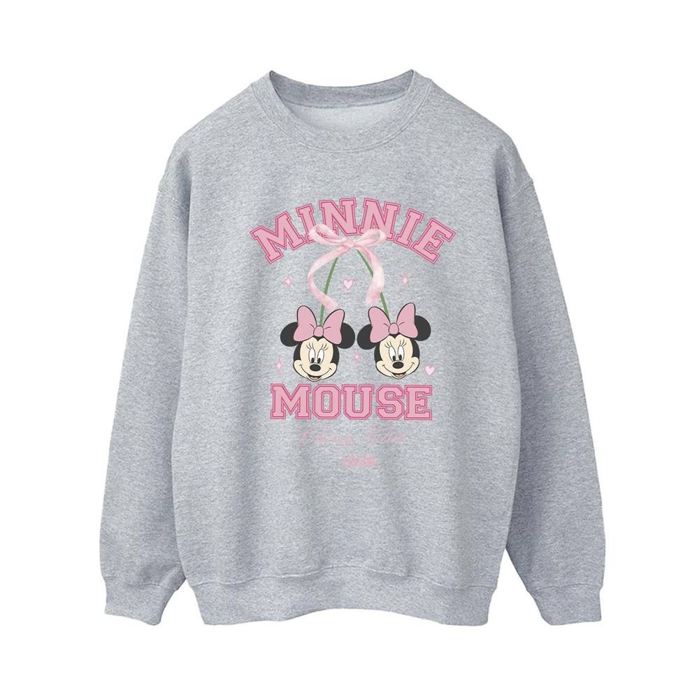 Disney Cherry Club Minnie Mouse Sweatshirt In Grey
