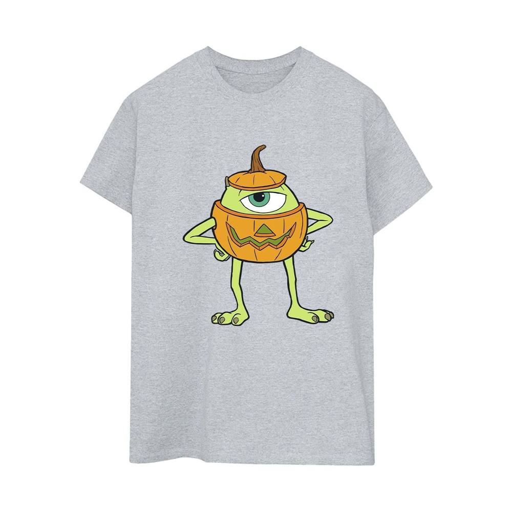 Disney Mike Pumpkin Boyfriend Halloween Shirt In Grey