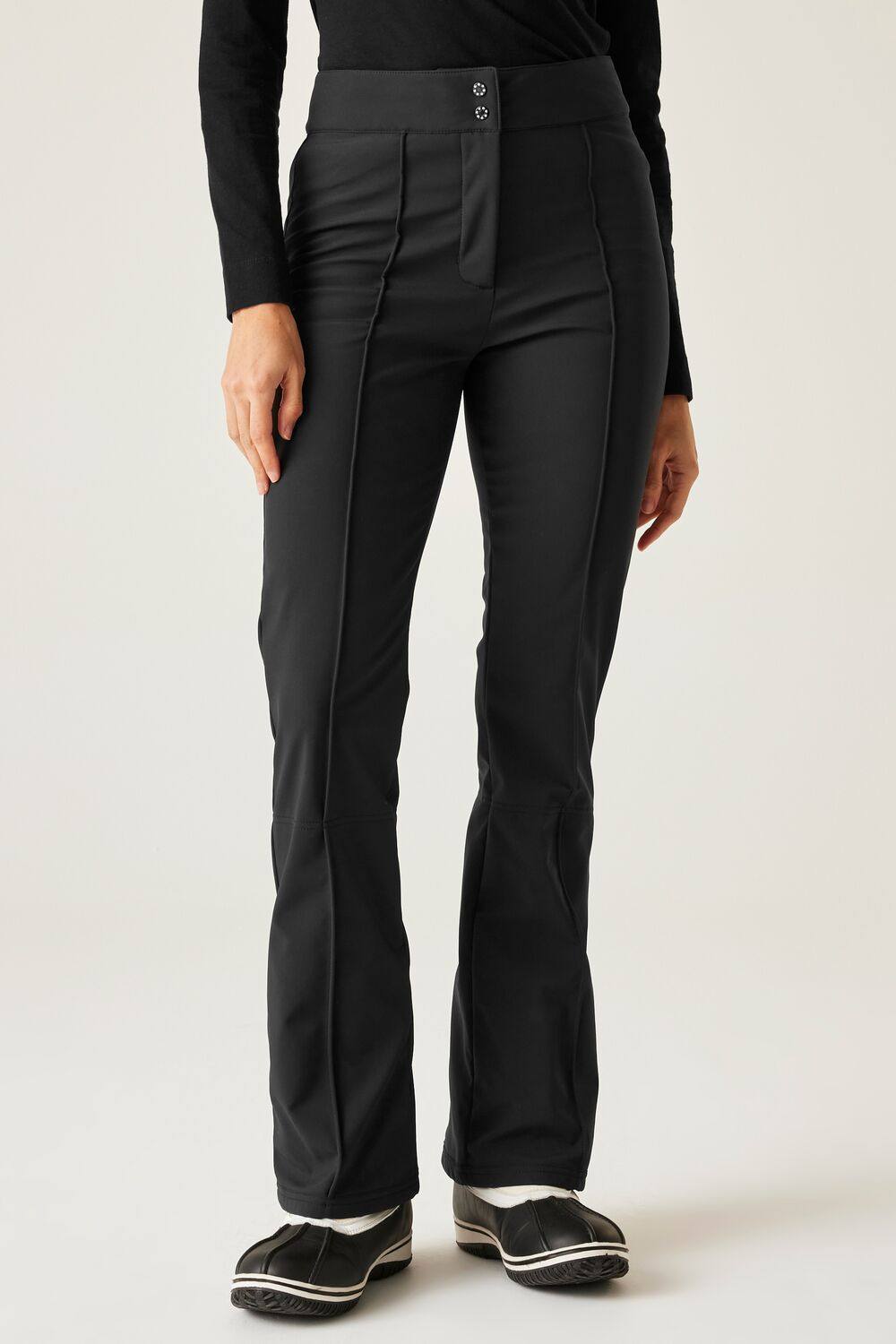 Dare B Glide Waterproof Breathable Fleece Lined Ski Pants In Jet Black Dare B Glide Waterproof Breathable Fleece Lined Ski Pants In Jet Black