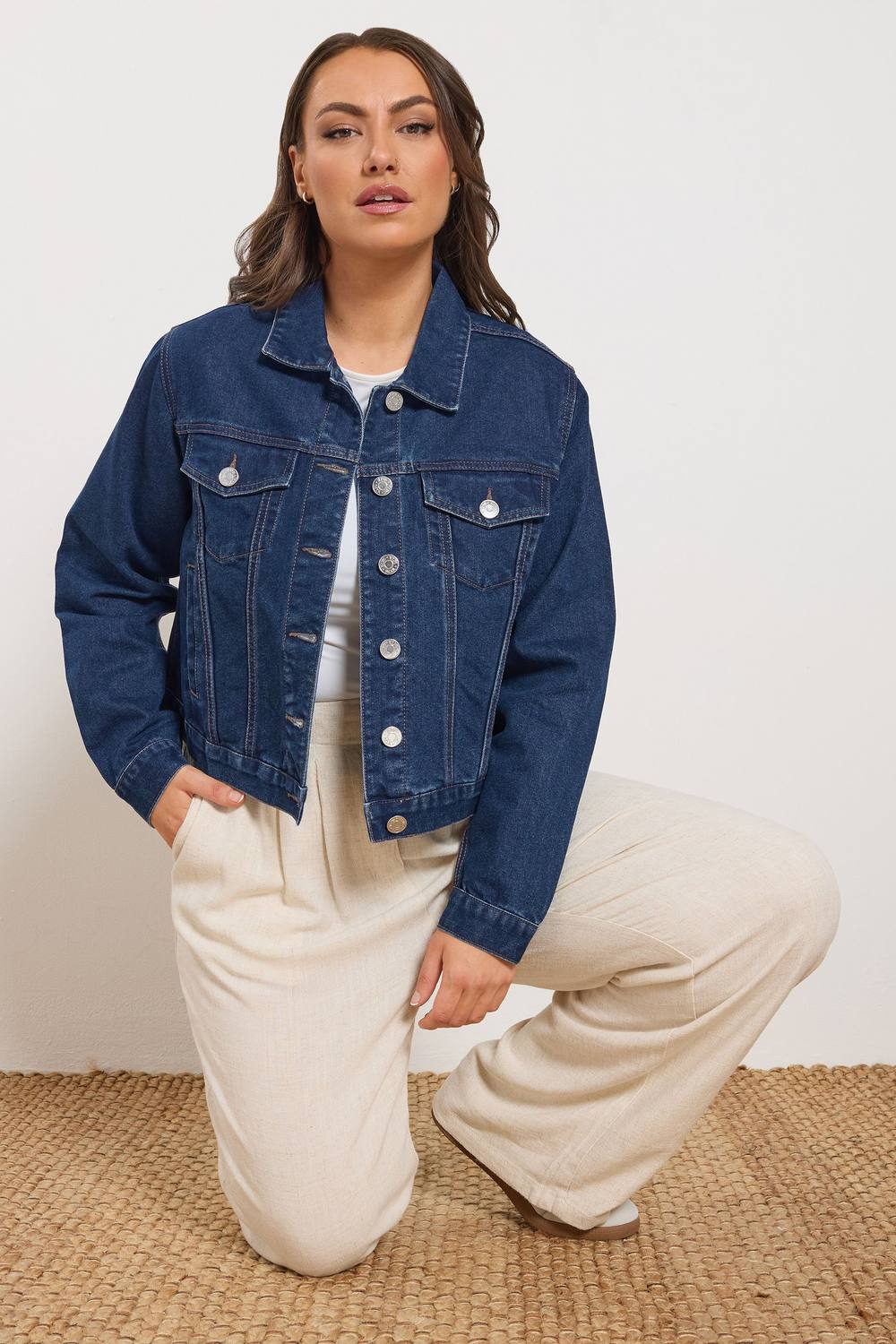 Yours Denim Jacket In Indigo