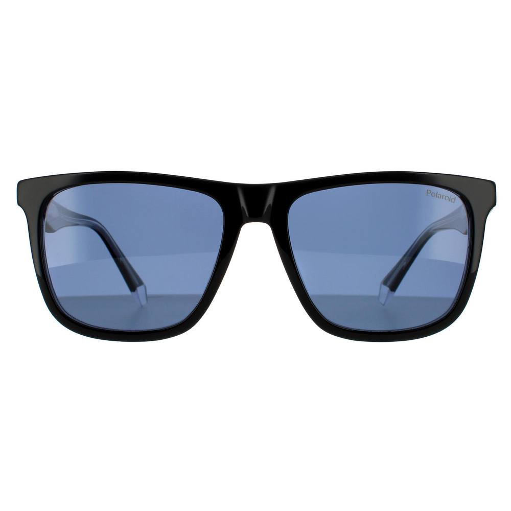 Polaroid Square Black Blue Polarized Sunglasses