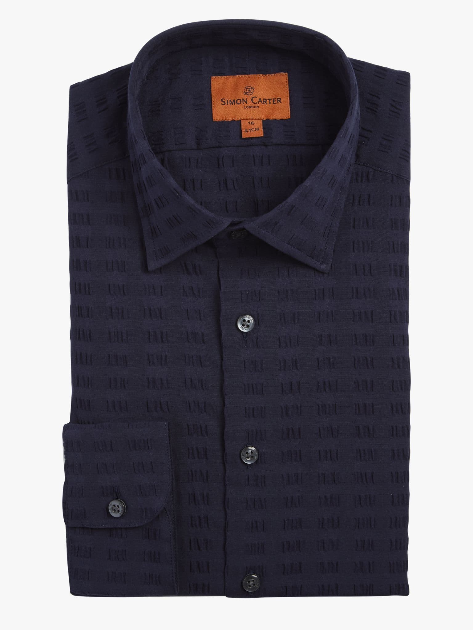 Navy Seersucker Shirt – .