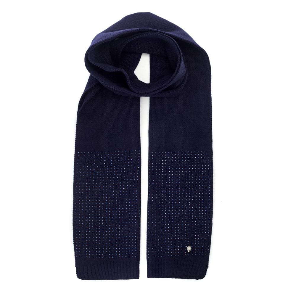 Moda In Pelle Paloma Scarf Navy Polyester