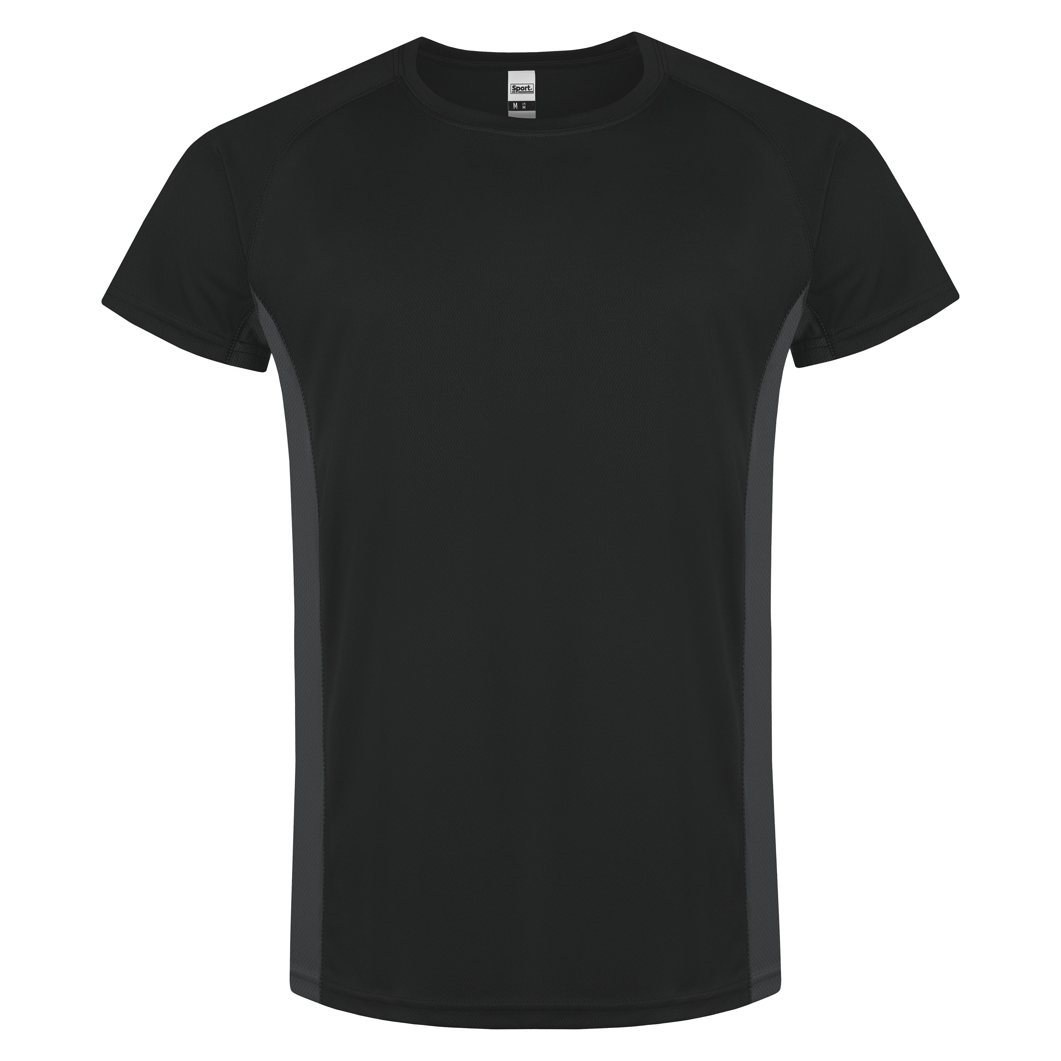 Roly Contrast Breathable Shirt – Black Grey