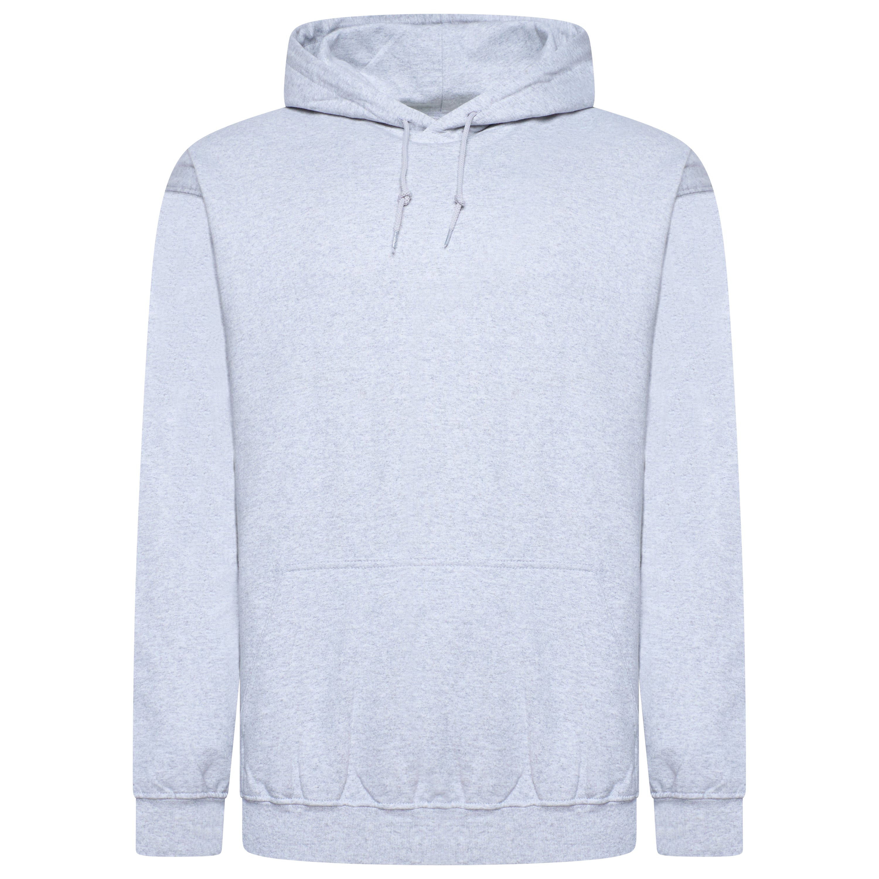 Regular Fit Pullover Fleece Hoodie – Grey Marl Regular Fit Pullover Fleece Hoodie – Grey Marl