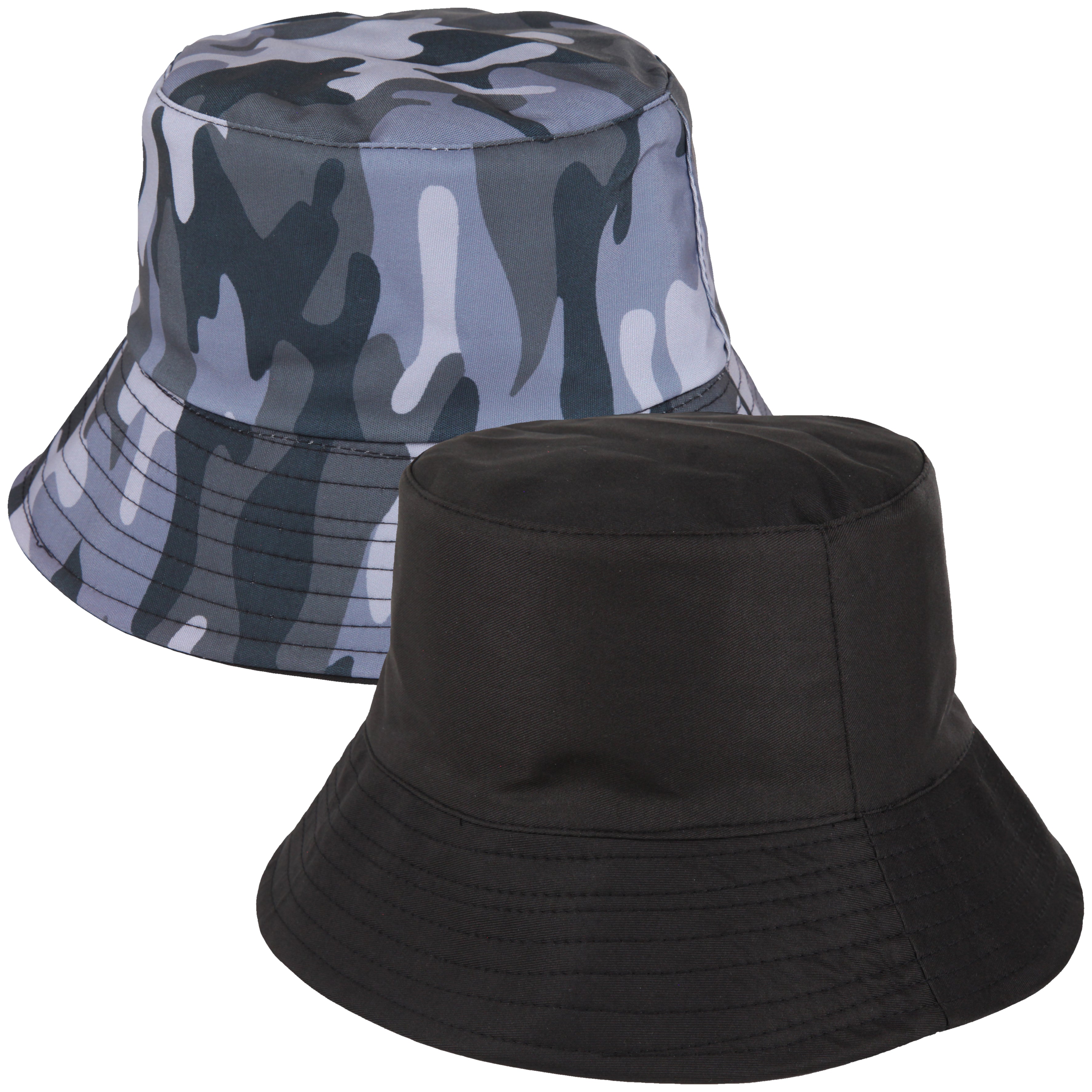 Tom Franks Reversible Bucket Hat – M L Grey Camo Black Tom Franks Reversible Bucket Hat – M L Grey Camo Black
