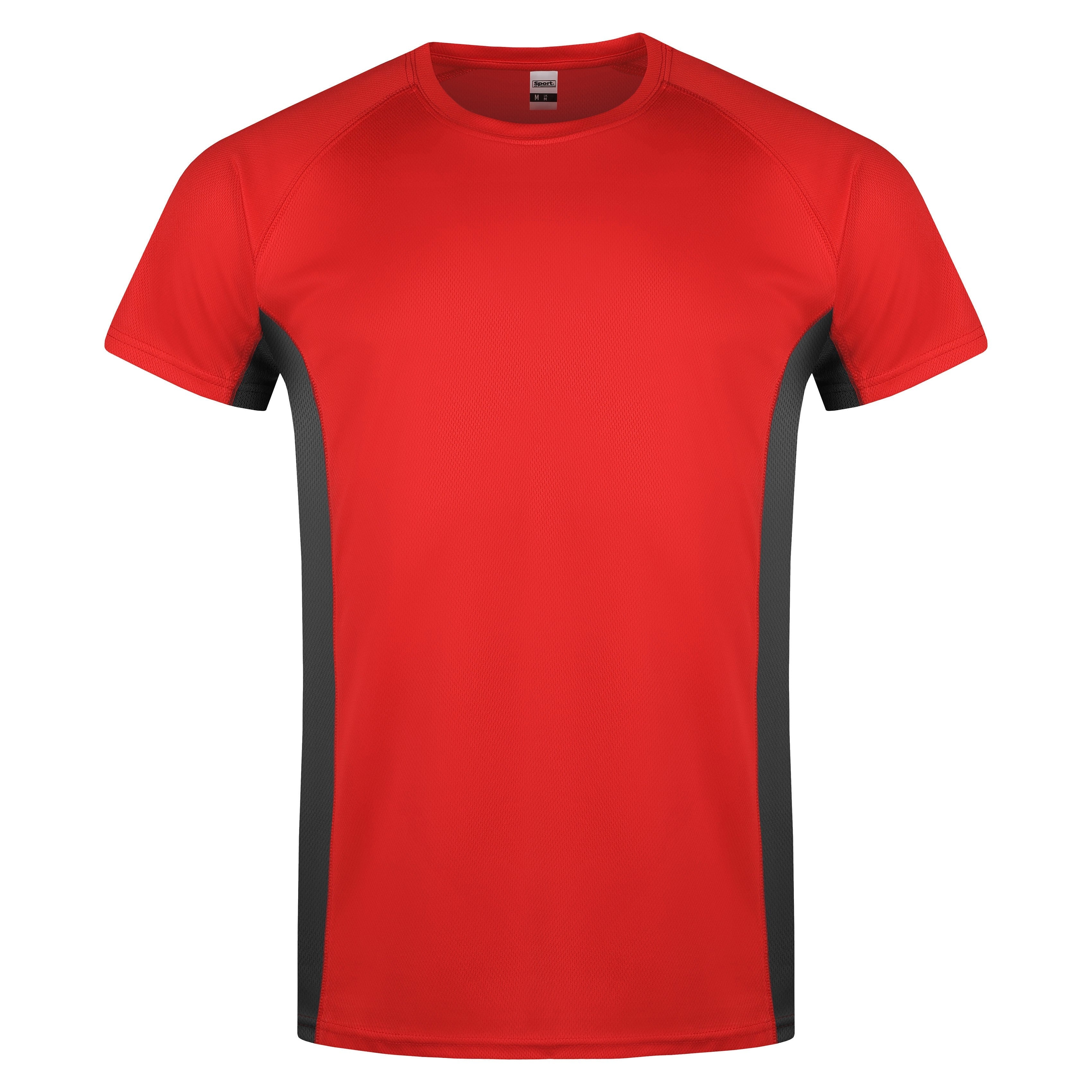 Roly Contrast Breathable Shirt – L Red Grey