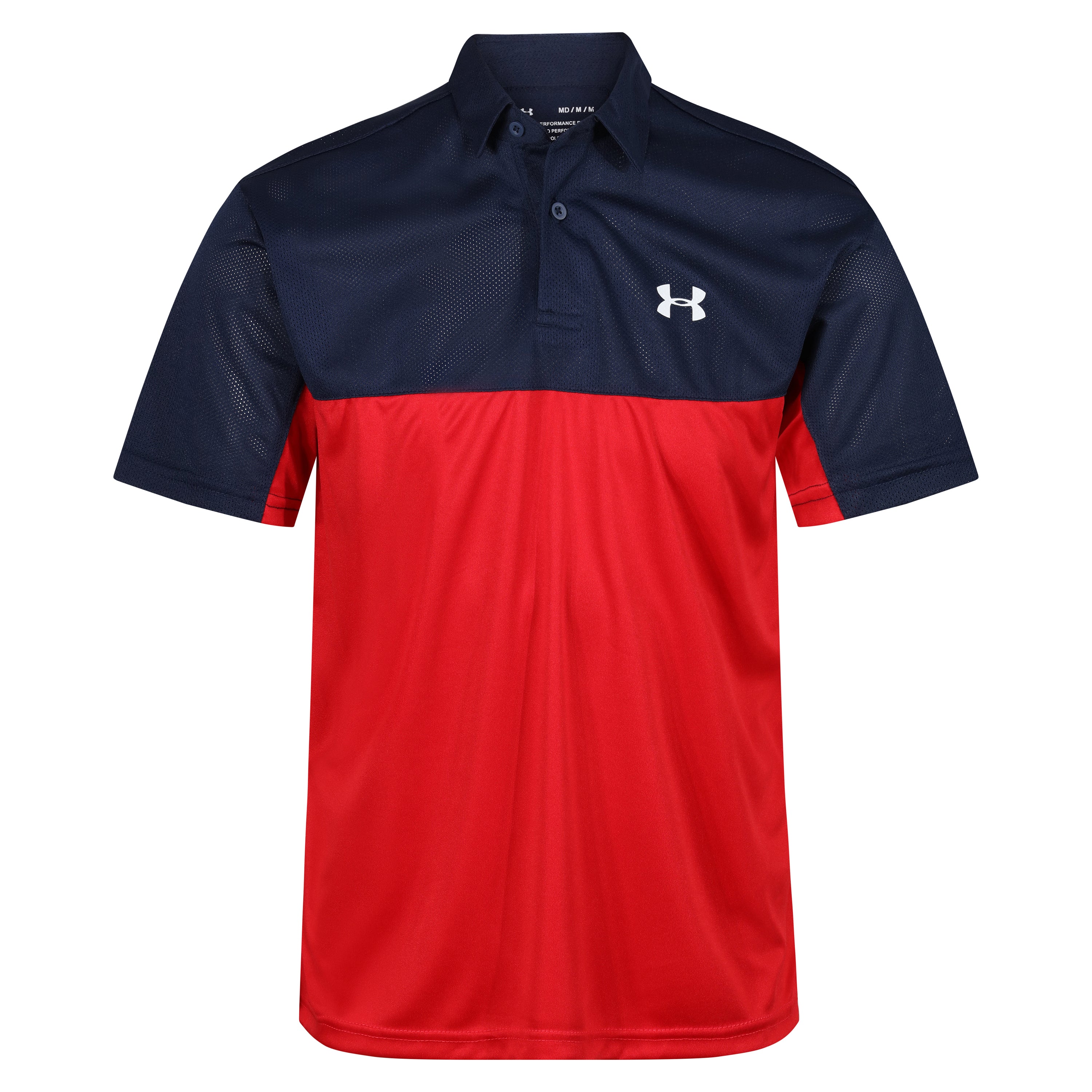 Under Armour Performance . Golf Sport Polo Shirt – M Navy Blue Red Under Armour Performance . Golf Sport Polo Shirt – M Navy Blue Red