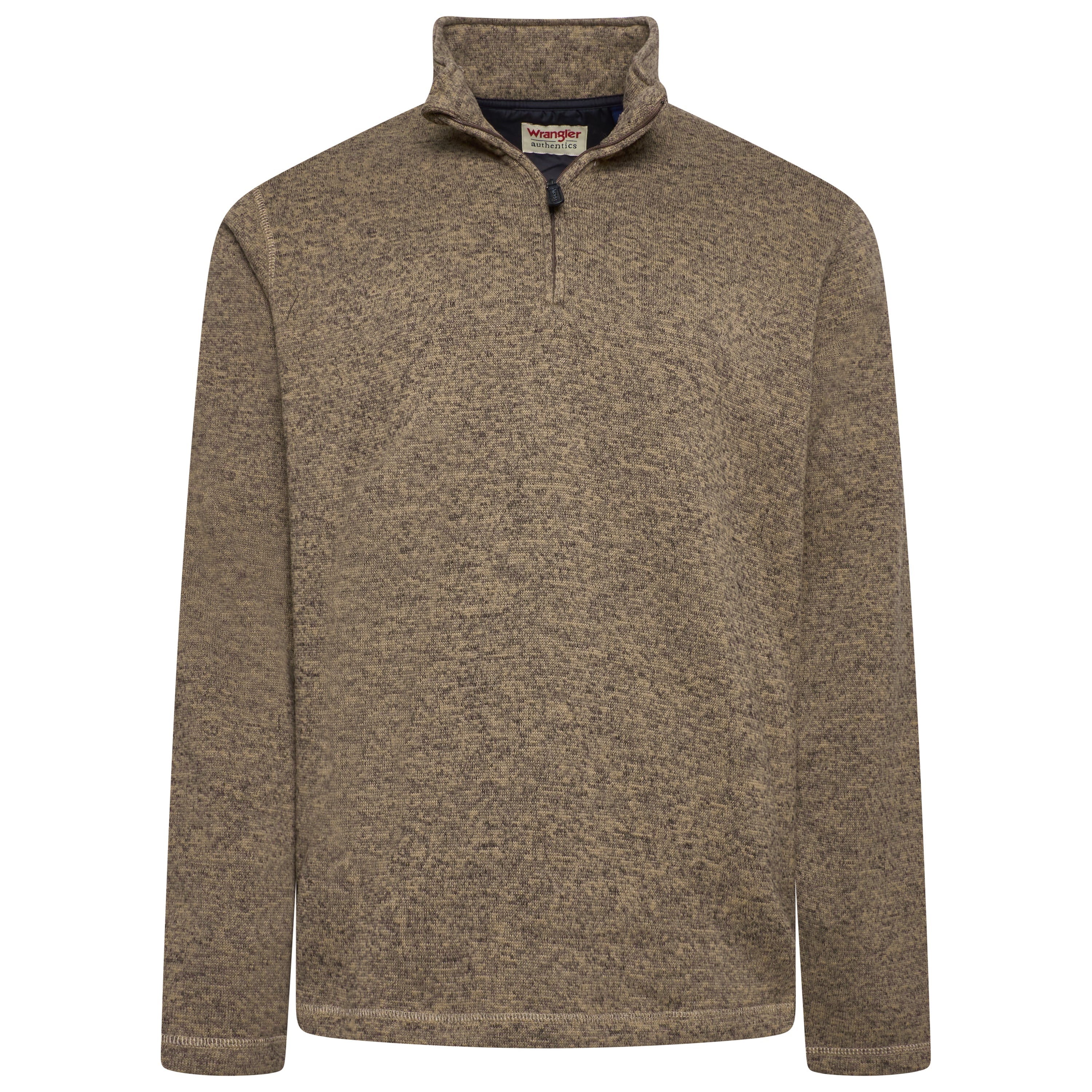 Wrangler Authentics Quarter Zip Fleece – M Brown Wrangler Authentics Quarter Zip Fleece – M Brown