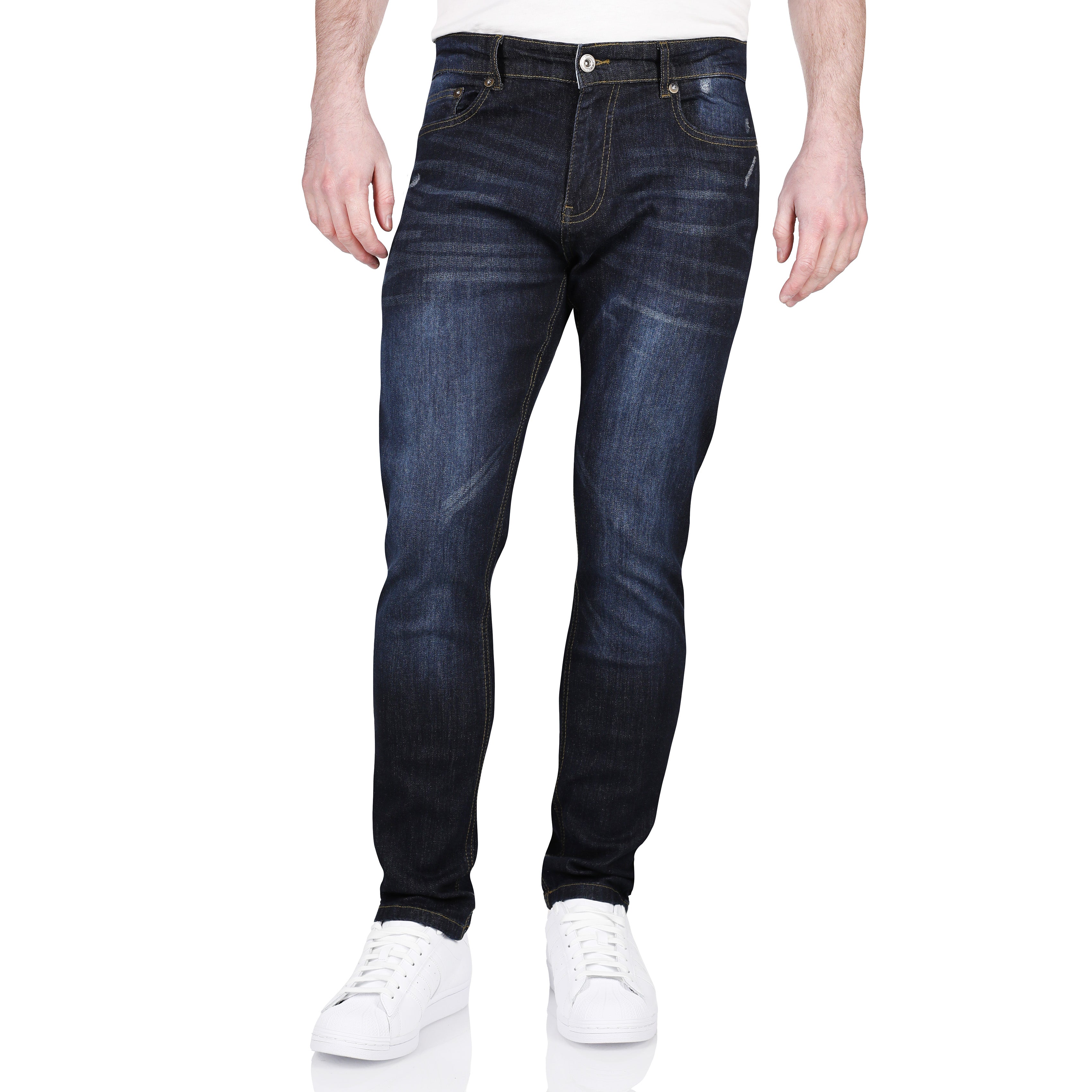 Ditch Plains BKX Stretch Skinny Jeans – ” ” Blue Rinse