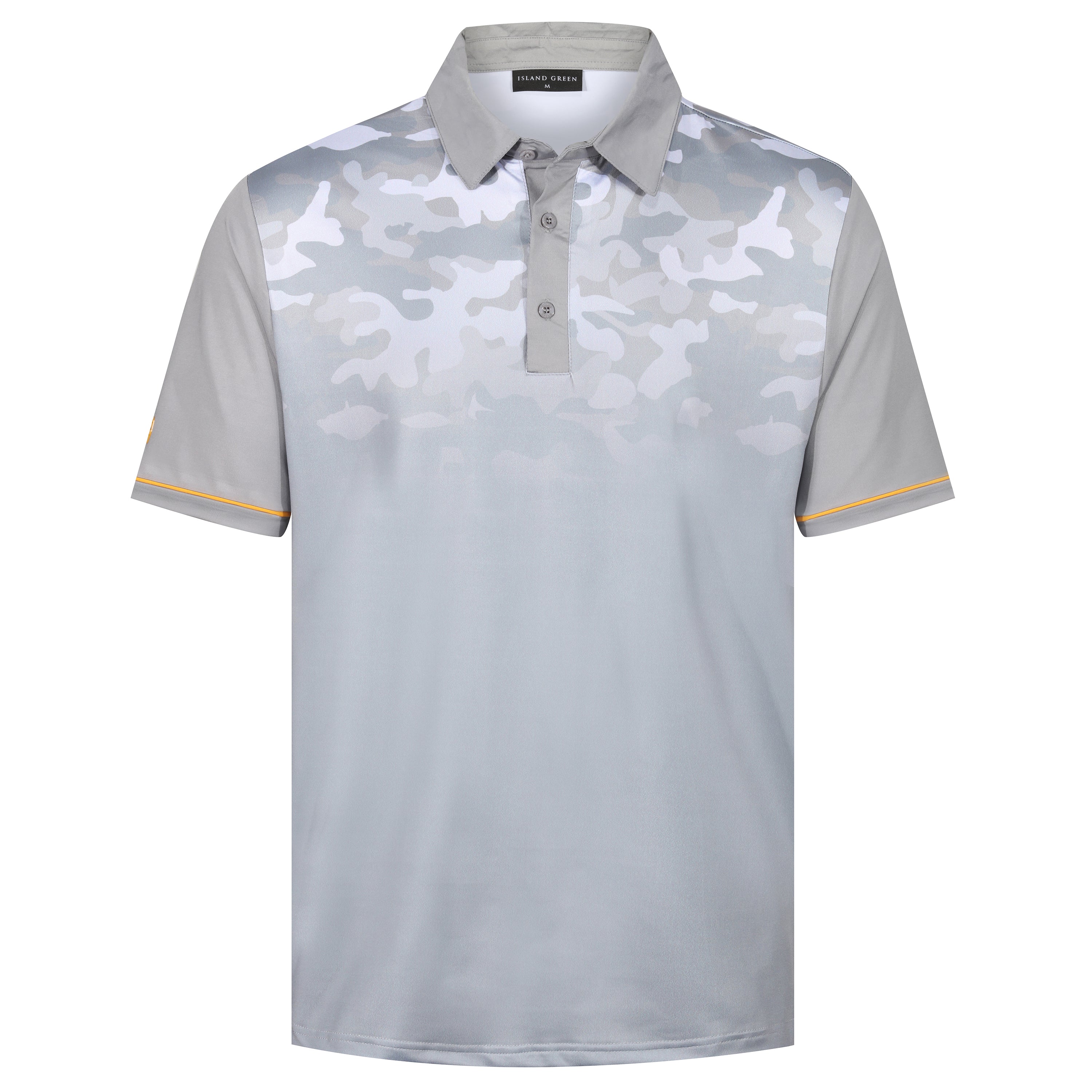 Island Green Camo Print Golf Sport Polo Shirt – L Grey Island Green Camo Print Golf Sport Polo Shirt – L Grey