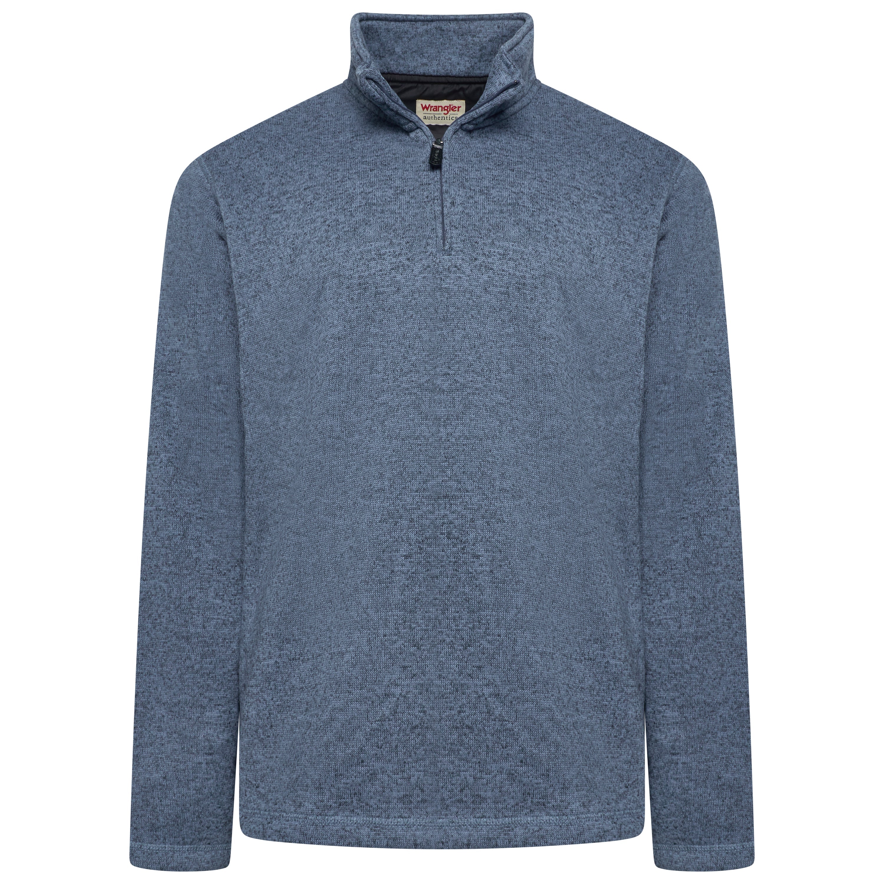 Wrangler Authentics Quarter Zip Fleece – L Blue Wrangler Authentics Quarter Zip Fleece – L Blue