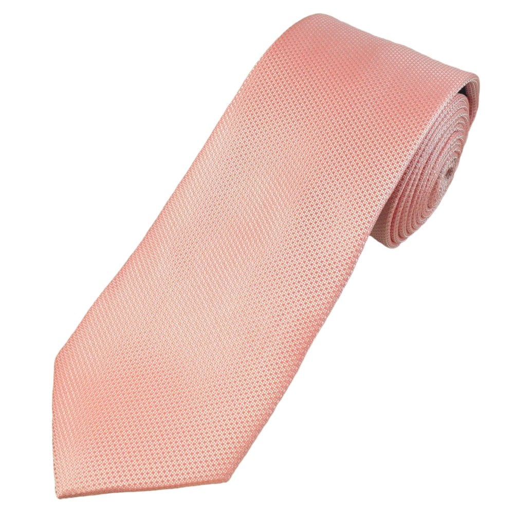 Plain Dusky Pink Textured Men's Tie