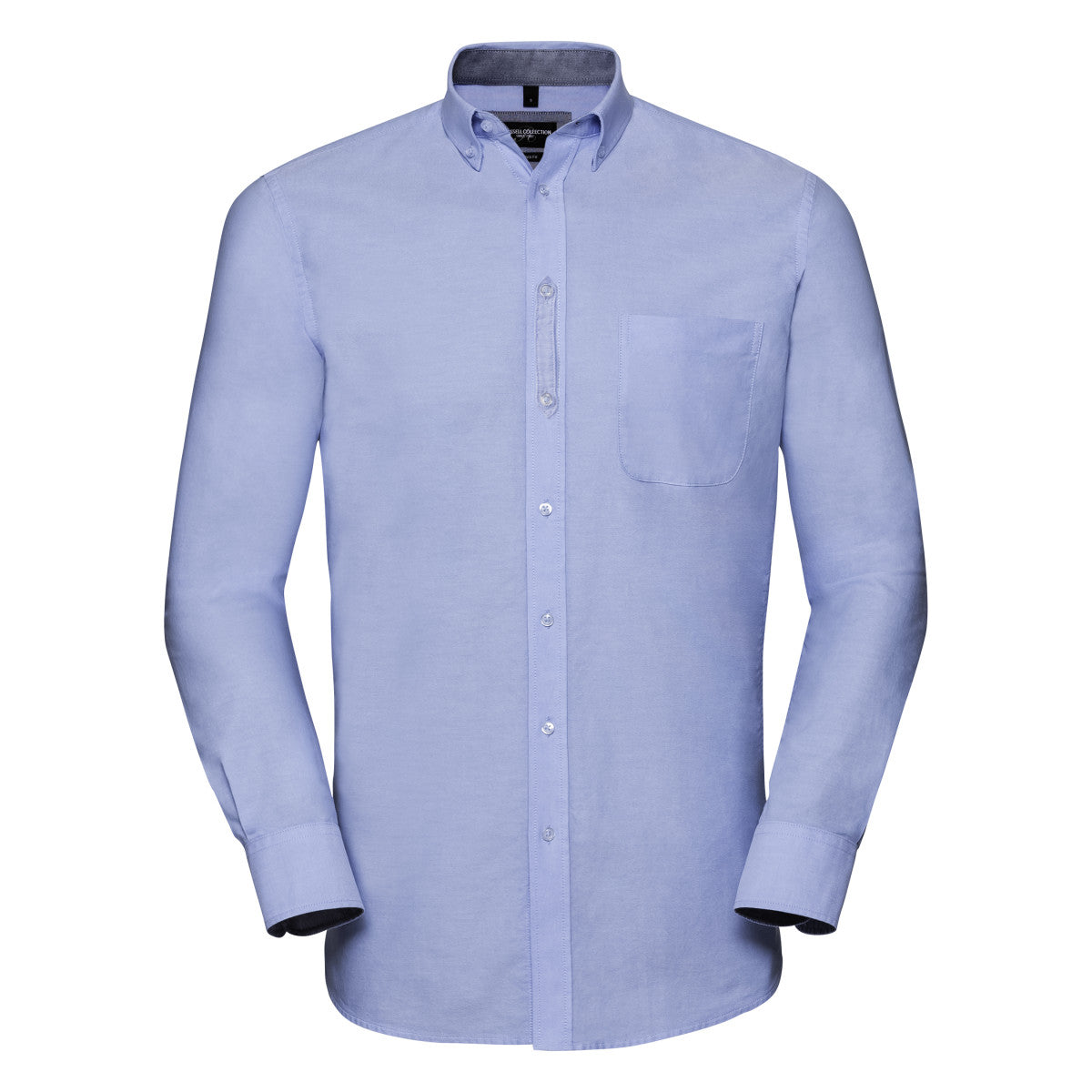 Organic Cotton Long Sleeve Oxford Shirt: Russell Collection – M Oxford Blueoxford Navy Organic Cotton Long Sleeve Oxford Shirt: Russell Collection – M Oxford Blueoxford Navy