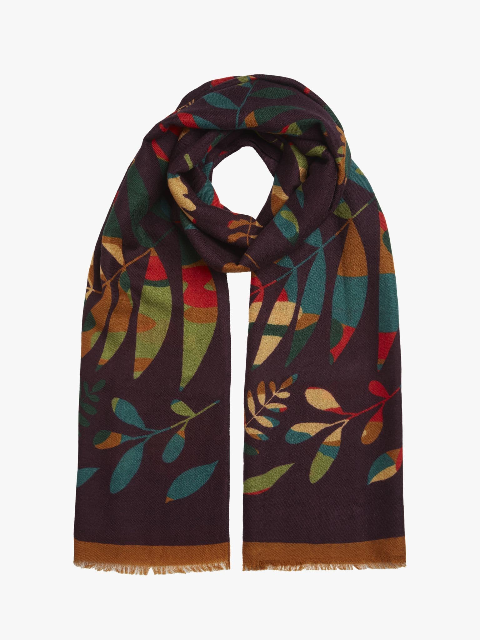 Purple Fern Scarf