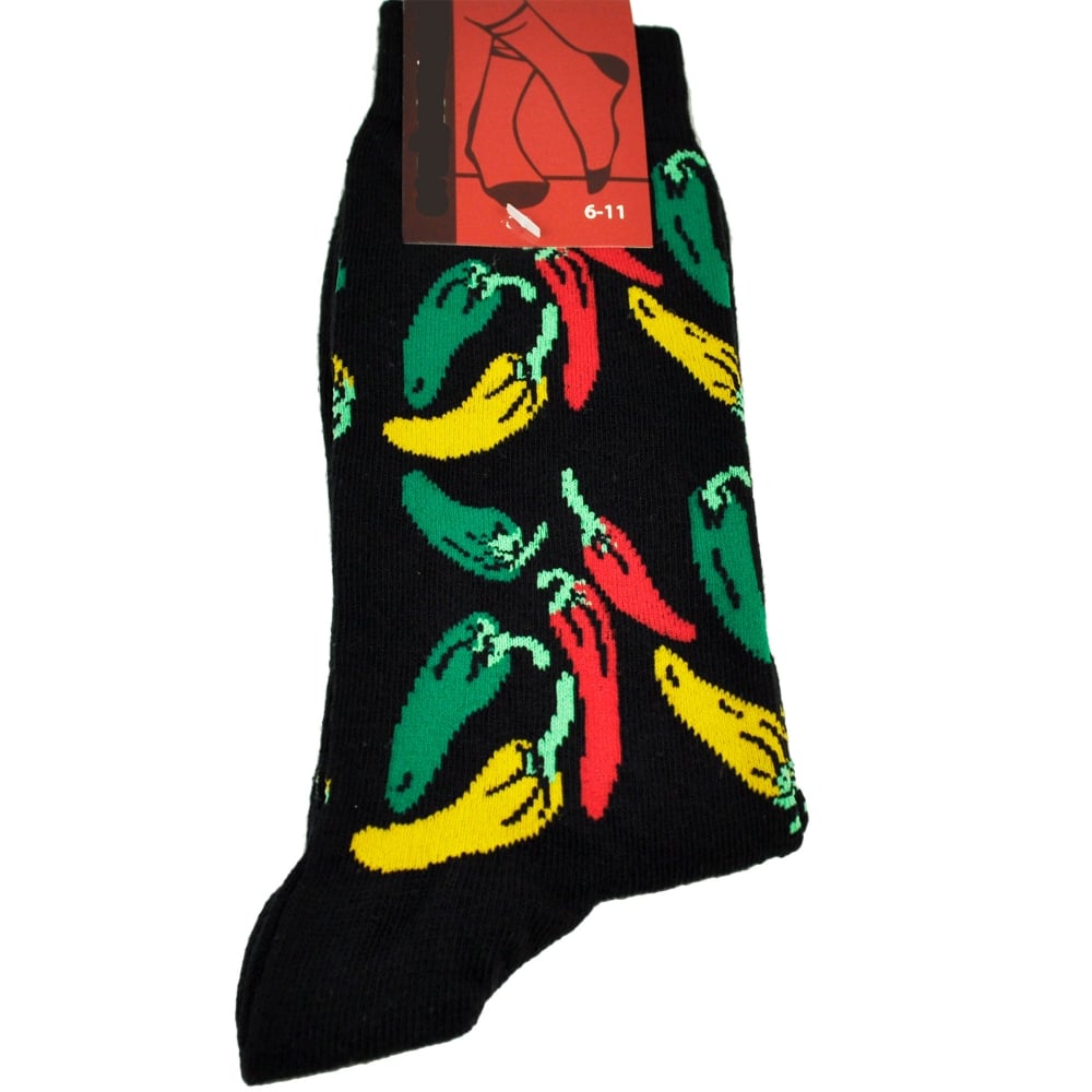 Red Hot Chilli Peppers Black Men's Novelty Socks