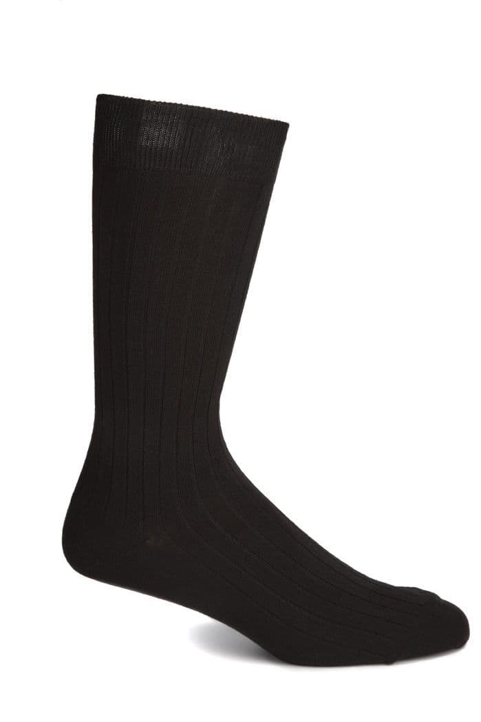 Simon Carter Made in Italy Cotton Socks Black – L –