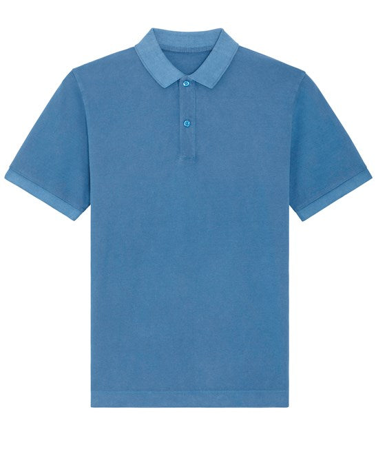 Organic Vintage Polo Shirt – X Garment Dyed Cadet Blue