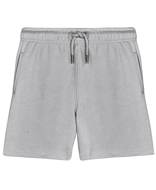Organic Cotton Jogger Shorts: Kids – Heather Grey