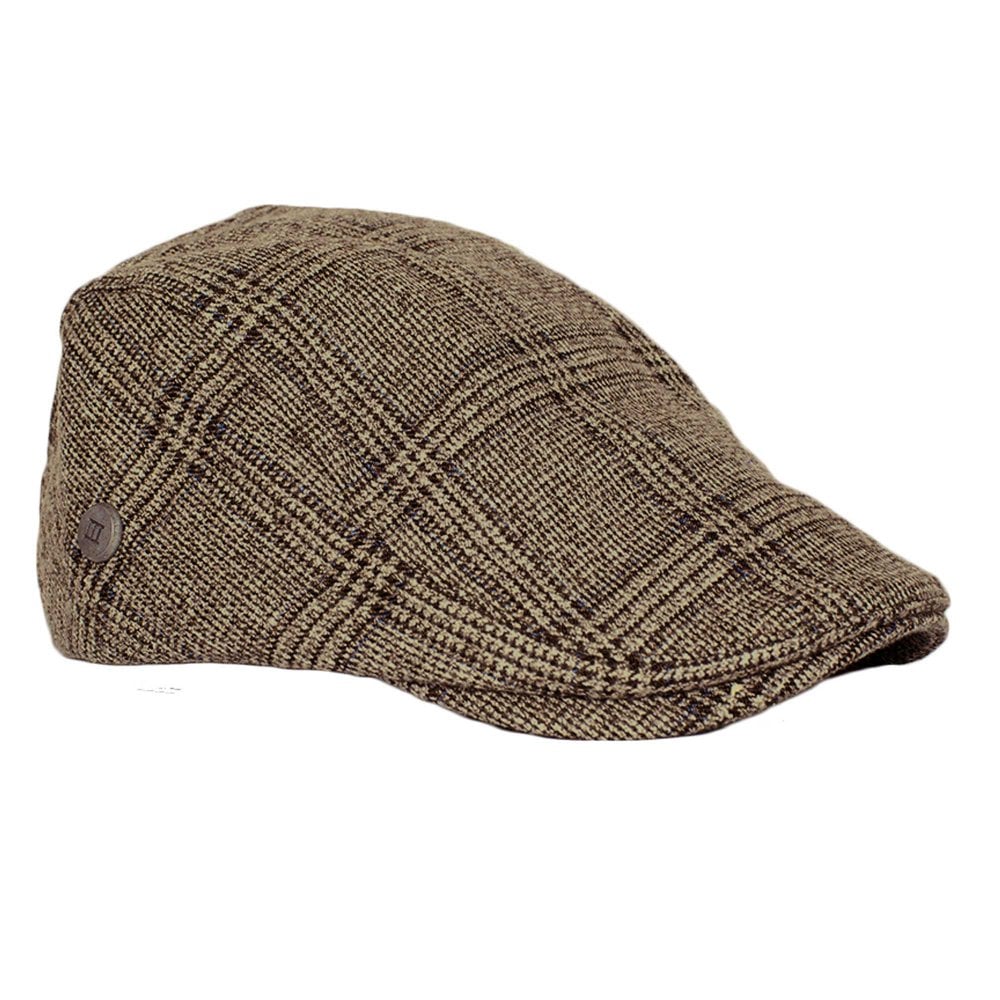 Tresanti Brown, Beige & Teal Checked Flat Cap – Size Large-Extra Large Size: Size: Large – X Large Tresanti Brown, Beige & Teal Checked Flat Cap – Size Large-Extra Large Size: Size: Large – X Large
